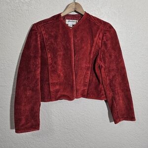 Vintage Objectives Red Cow Split Leather Jacket
